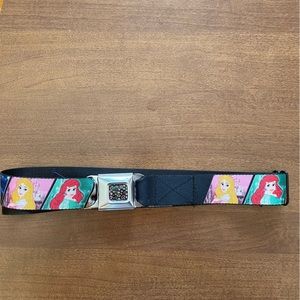 Adorable, seatbelt buckle belt   featuring the Disney princesses